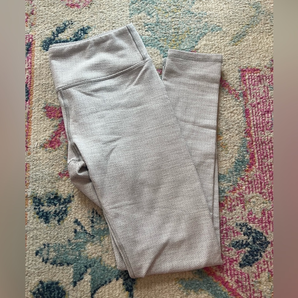 White / Grey Leggings